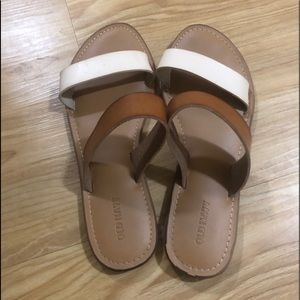 Cream and brown old navy sandals